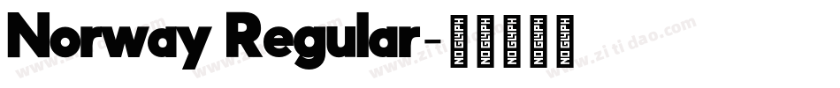 Norway Regular字体转换